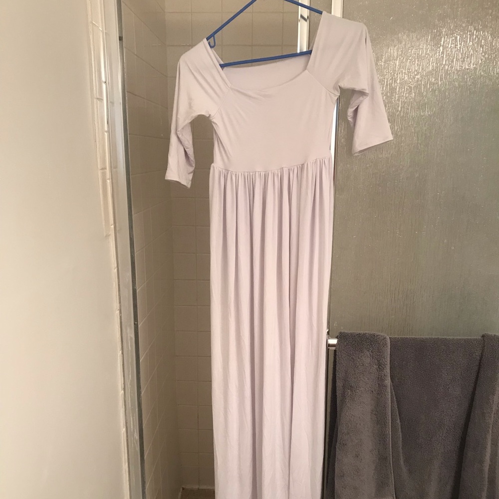 Maternity photo shoot maxi dress